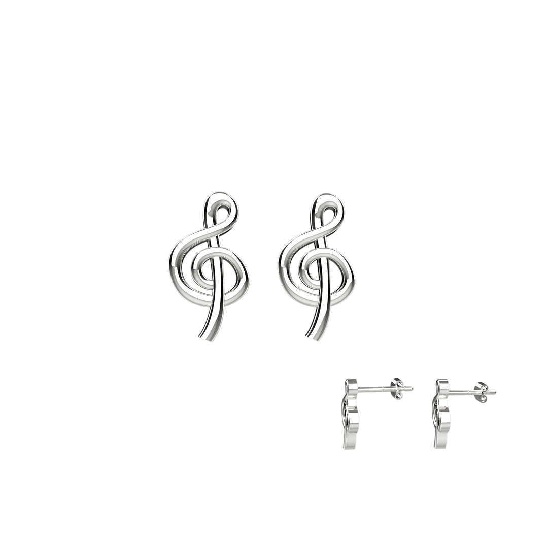 Clef Jewelry Earrings Stud