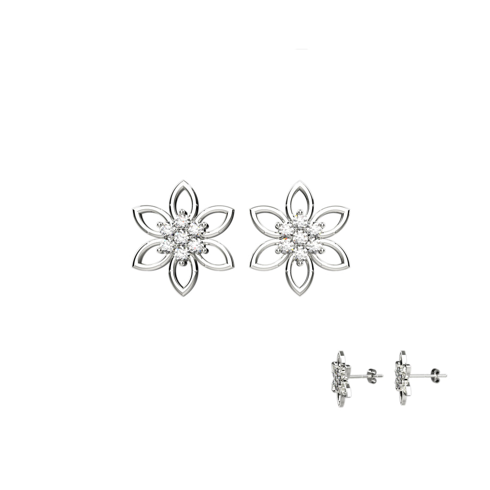 Floral stud earrings – perfect gift for women