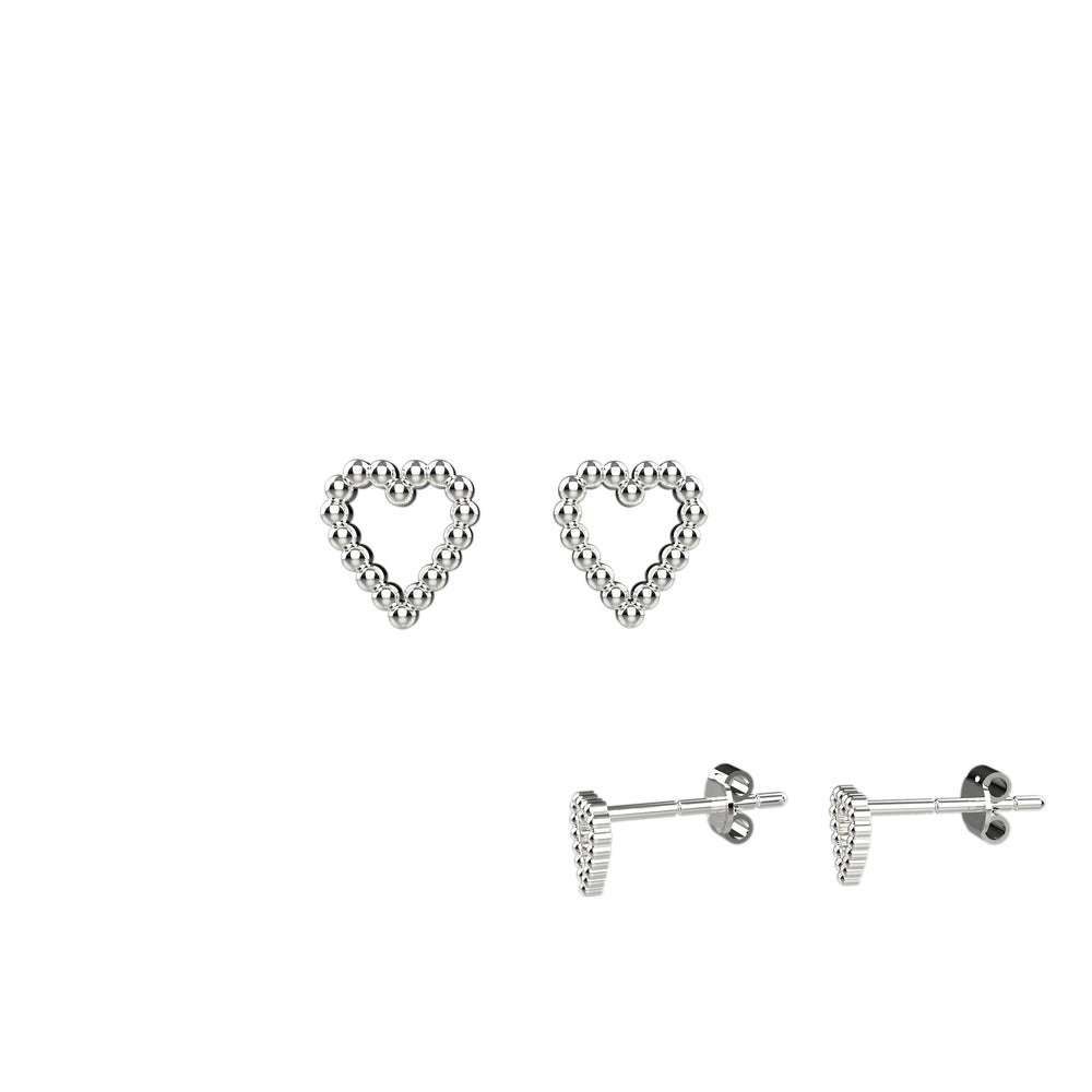 Minimalist heart earrings – perfect gift for her