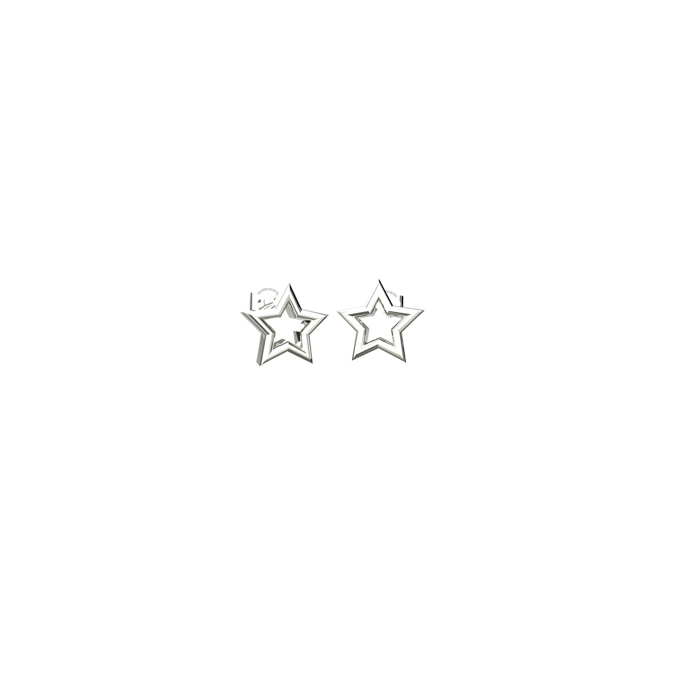 Ear stud jewelry In tiny Star
