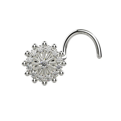 round big silver nose rings