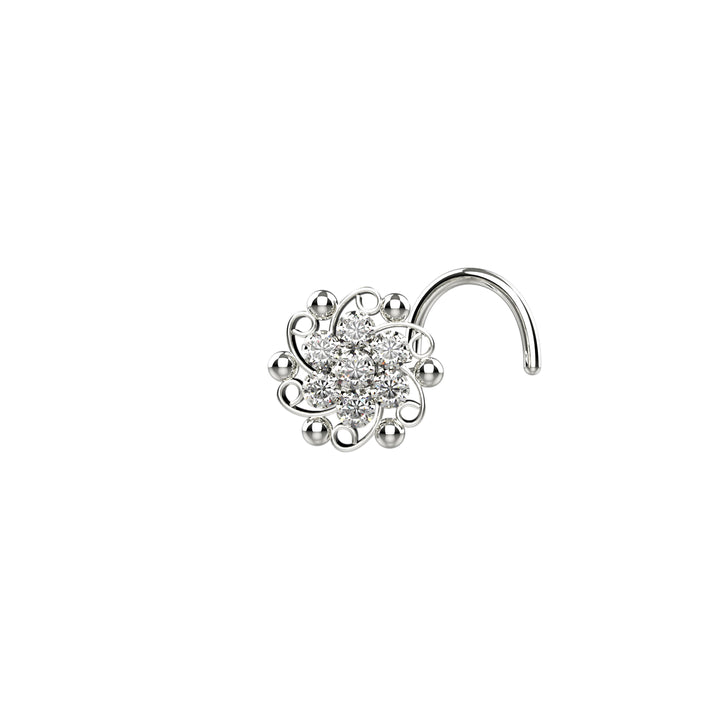 latest silver nose stud designs