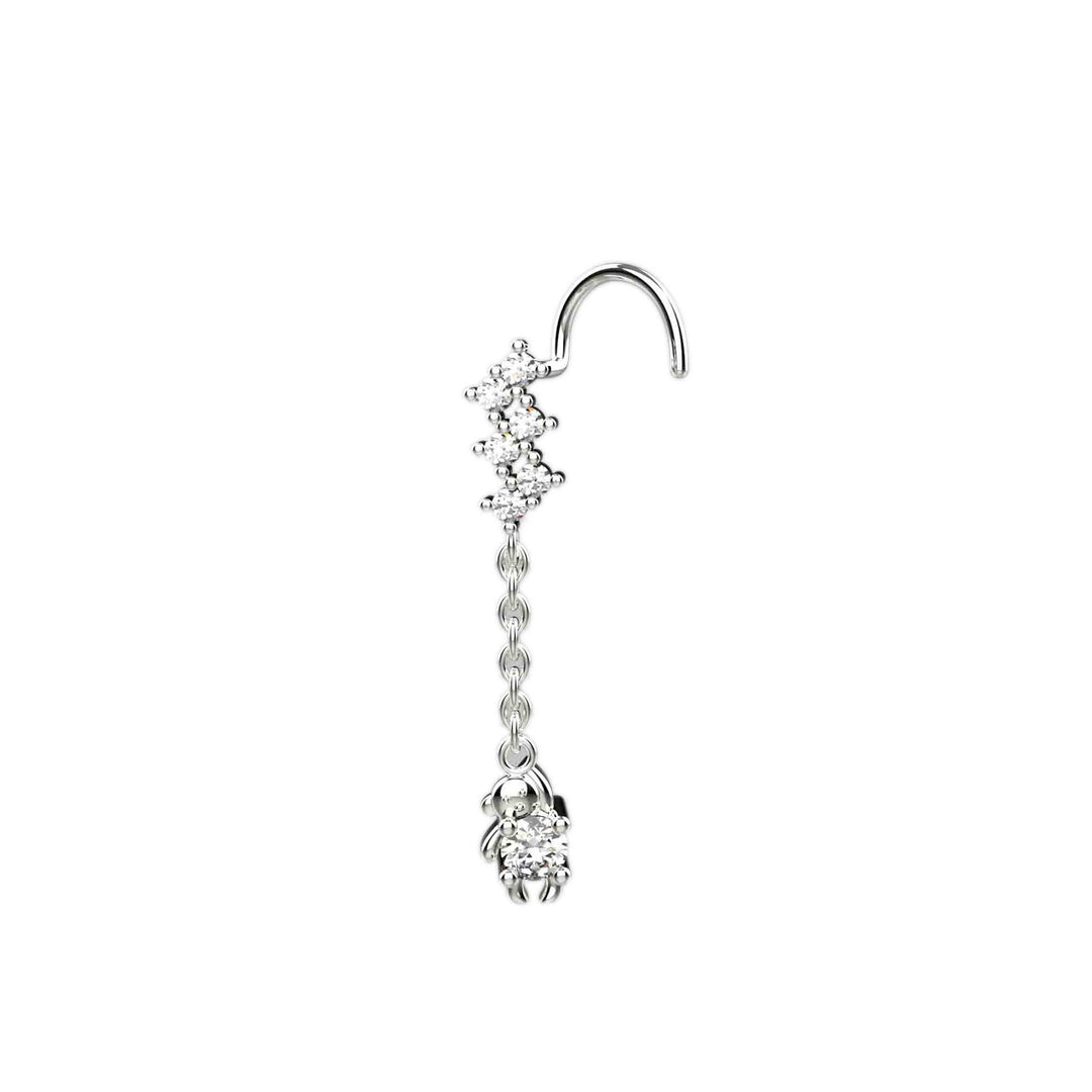 sterling silver nose ring