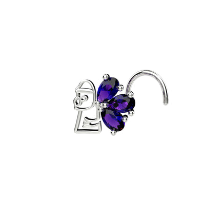 Customized women's nose jewelry silver 