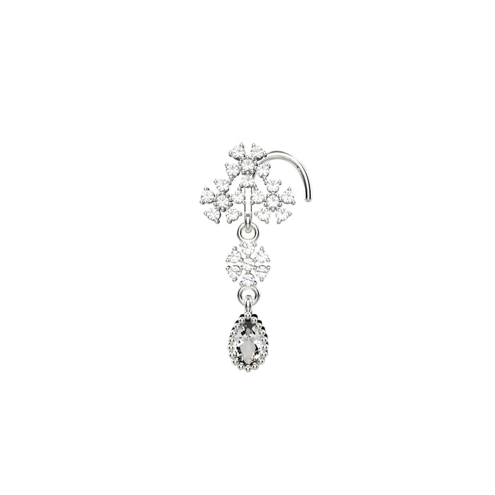 bridal diamond nose pin studs