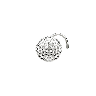Vintage filigree silver nose jewelry