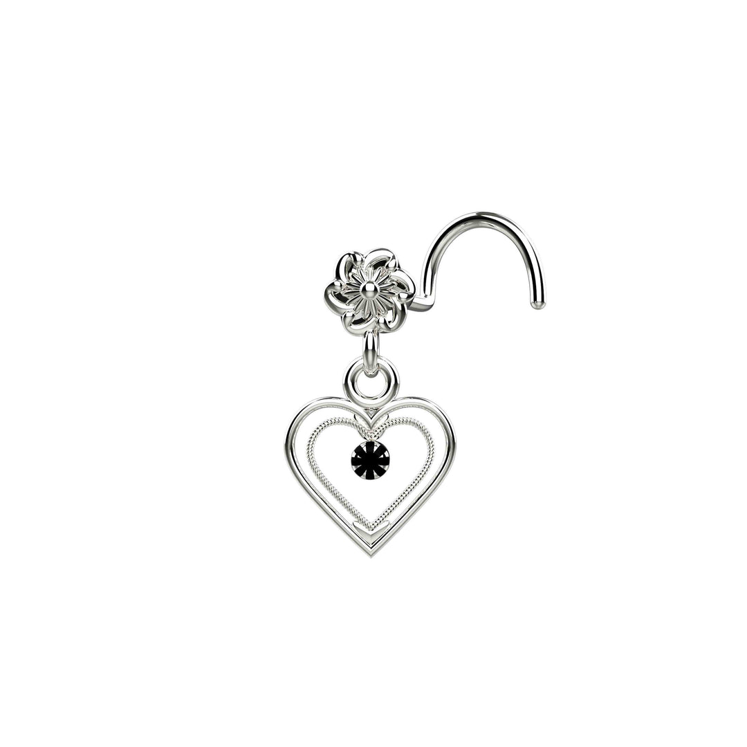 Silver Nose Dangle Stud 