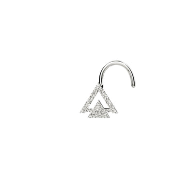 Small Triangle Nose Stud