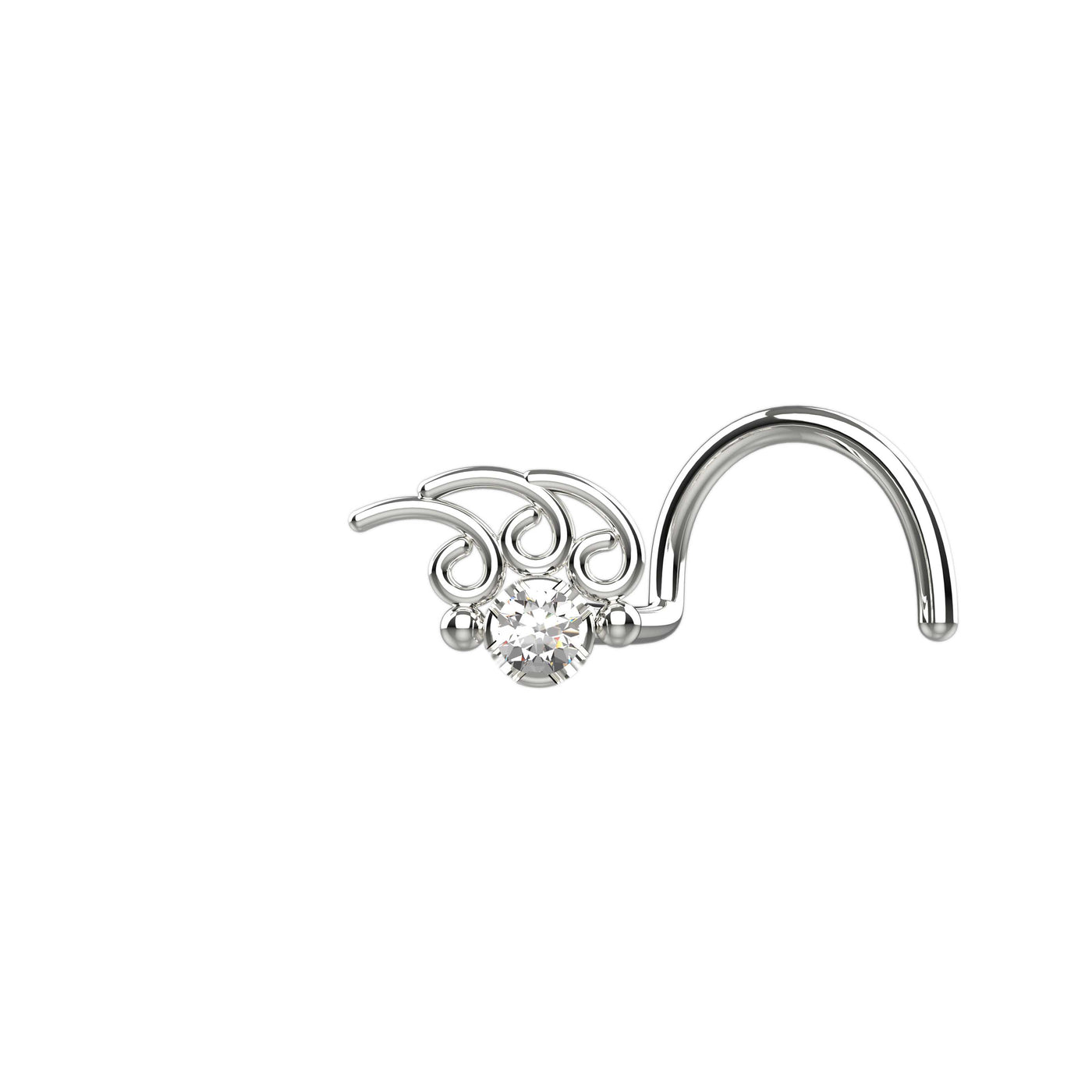 Tiny nose rings silver 
