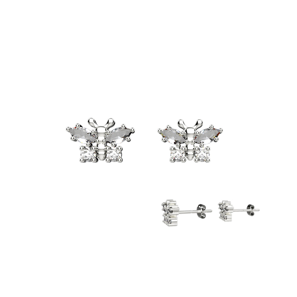 Gold butterfly earrings – lightweight and elegant