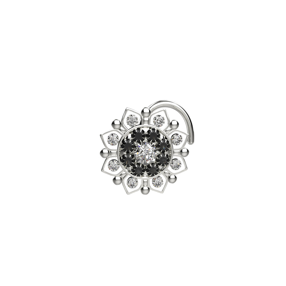 floral nose ring stud