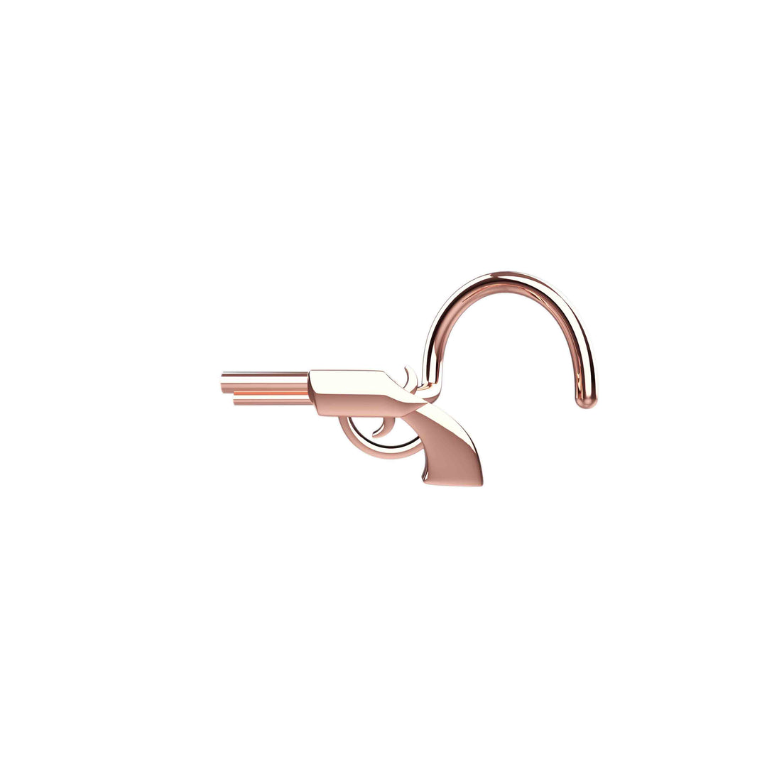 rose gold boho chic nose stud