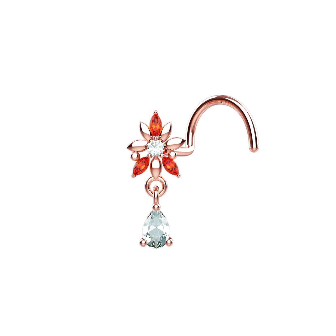 Small gold nose ring