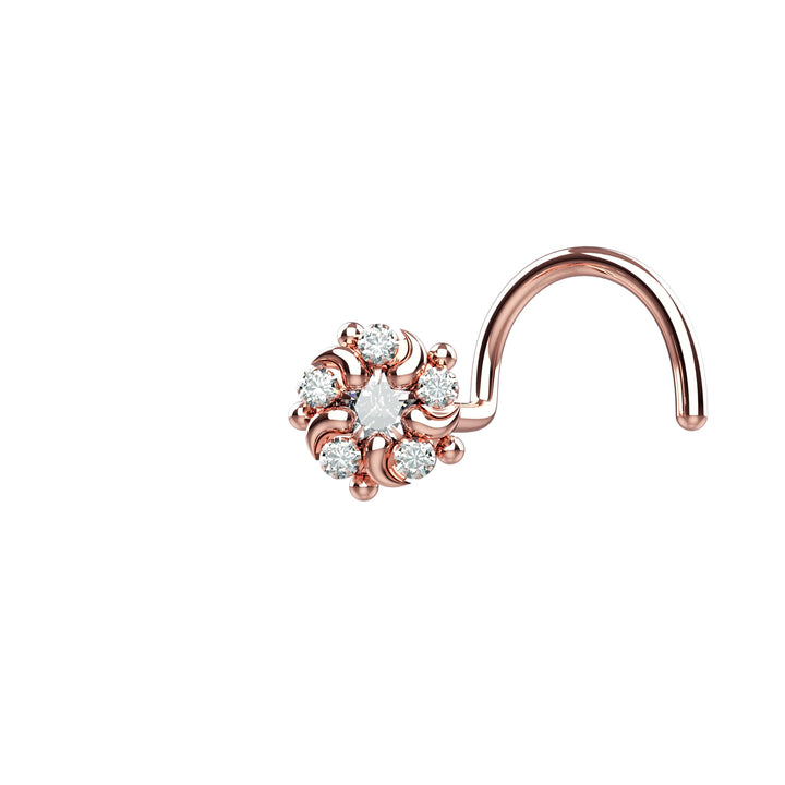 Nose rings designs rose gold 