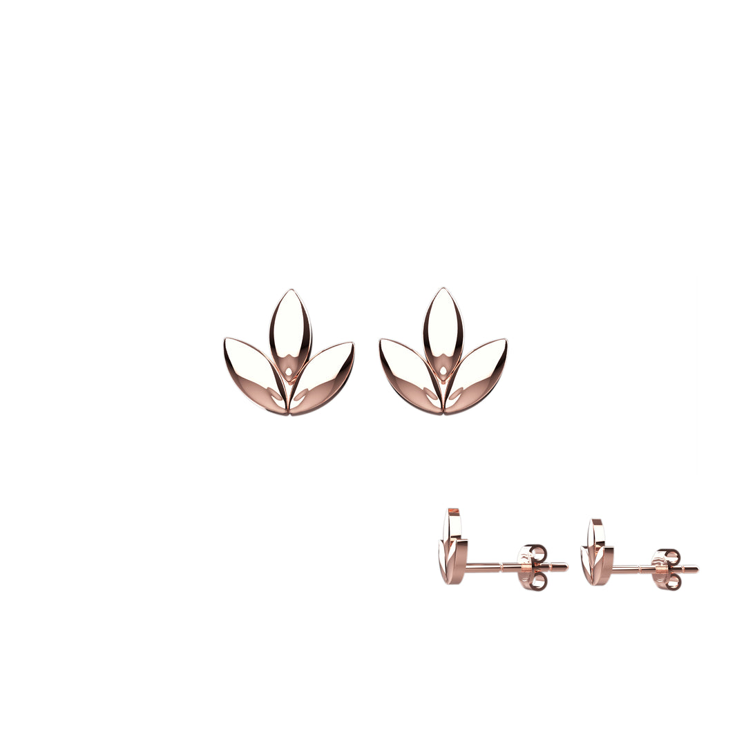 Leaf Earrings Studs for Piercing