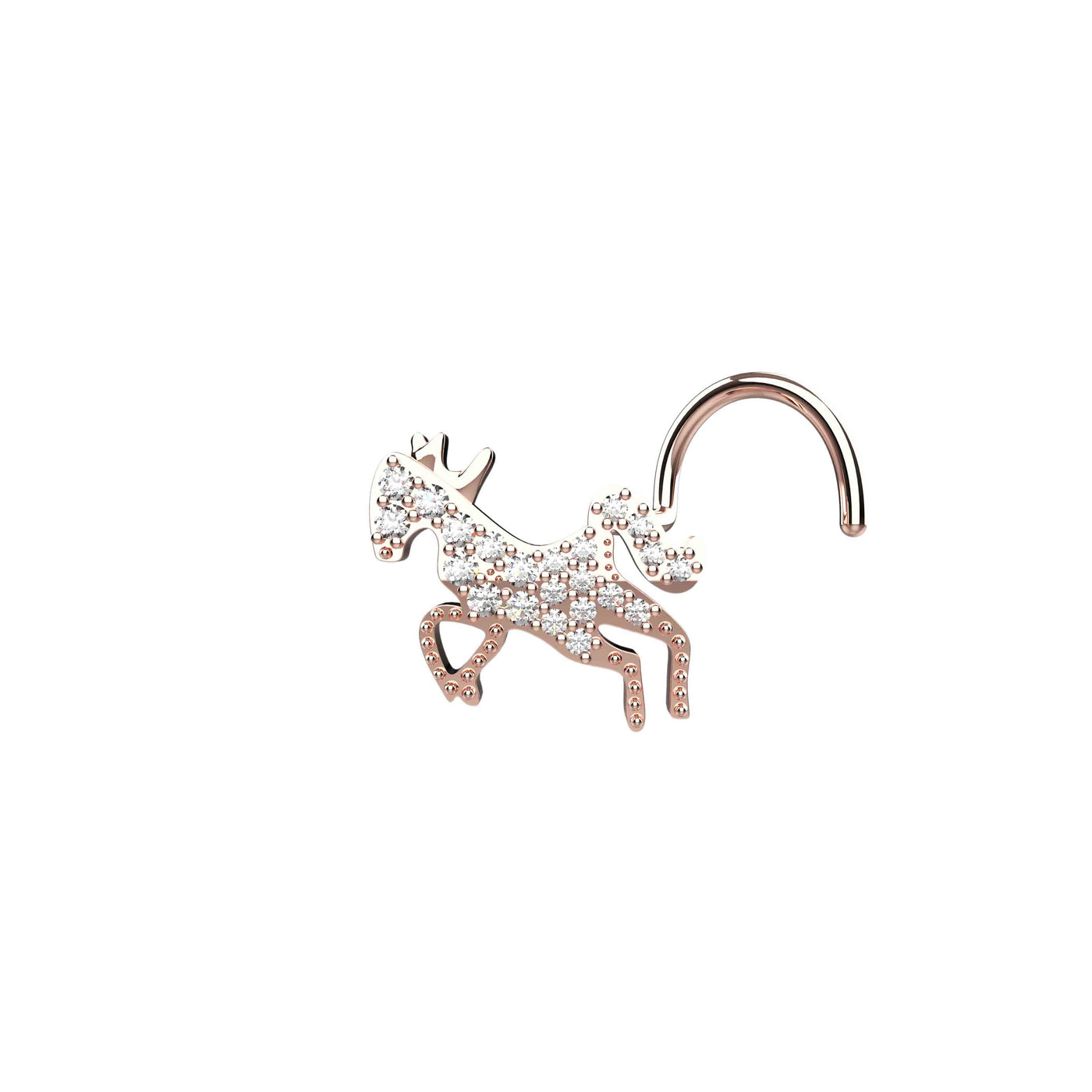 Horse Clear Nose Stud