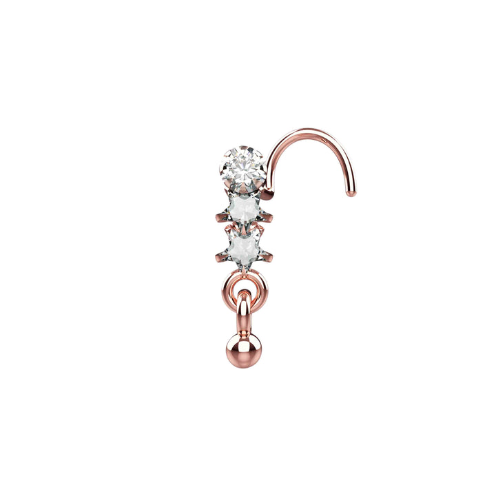 diamond nose piericing stud