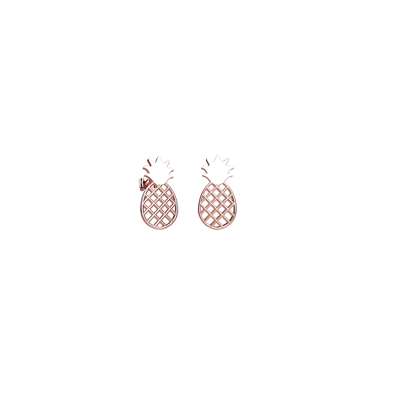 Earrings Stud In Pineapple Fruit