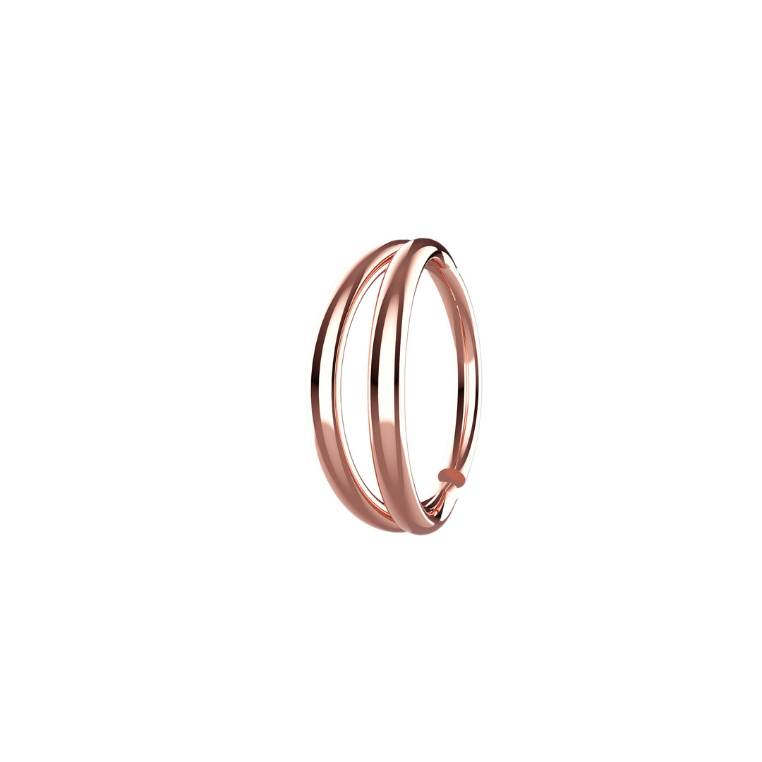 rose gold nose hoop