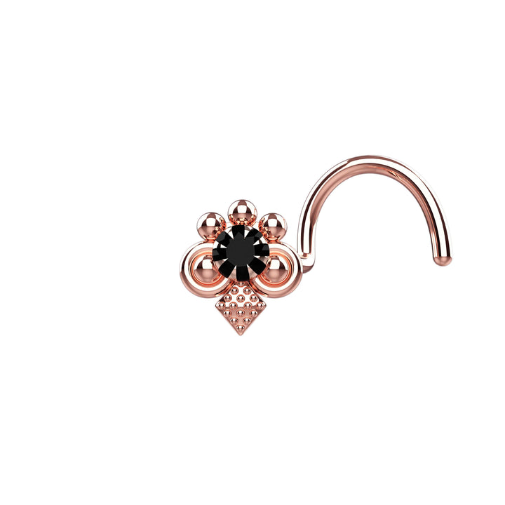 Custom rose gold nose jewelry