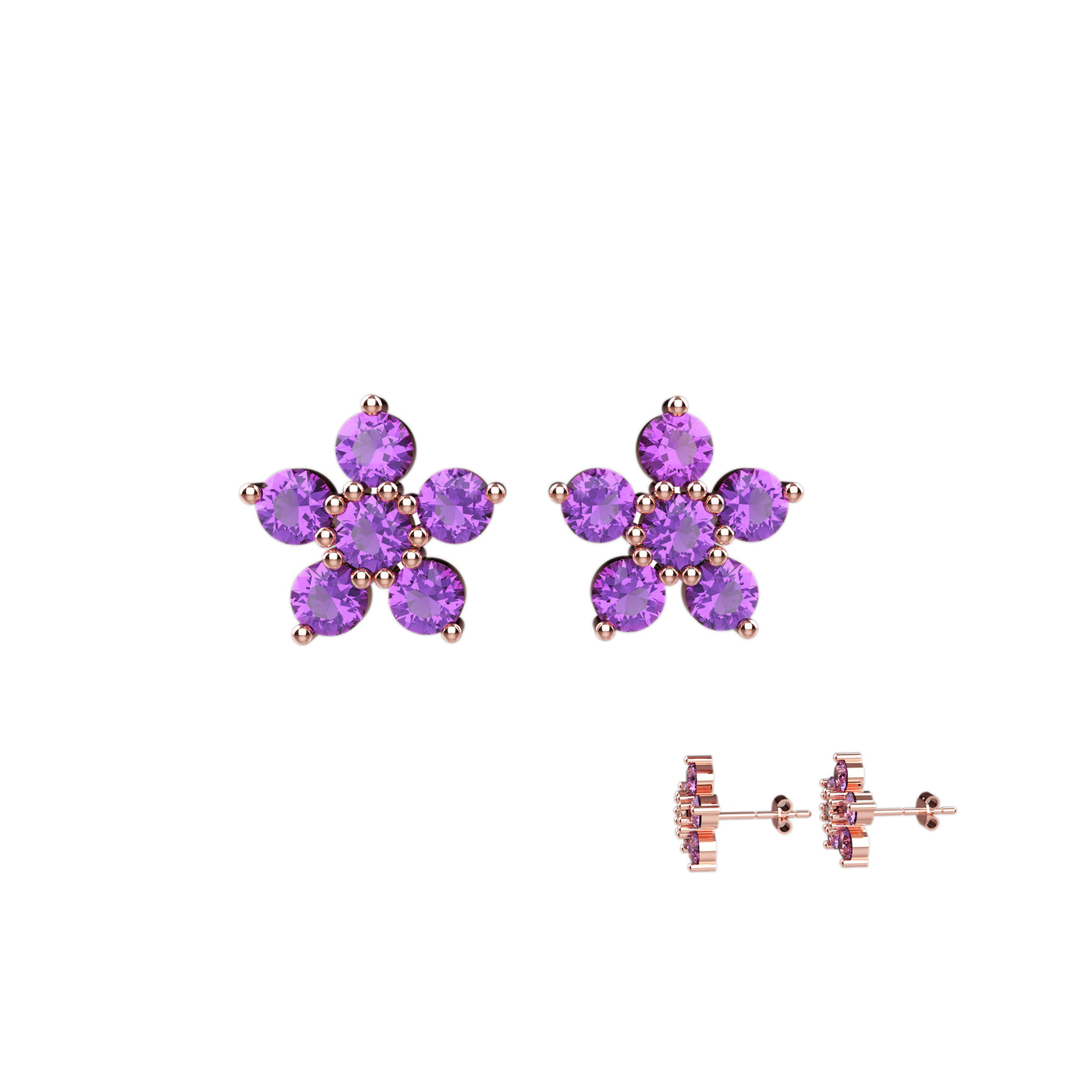 Cluster Earrings Studs Jewelry