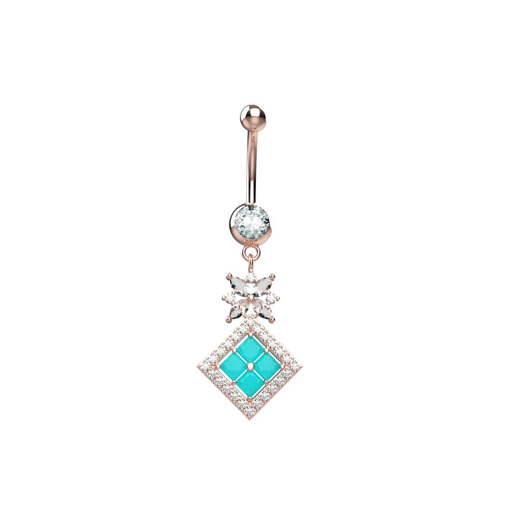 14G Dangling Belly Button Ring Jewelry