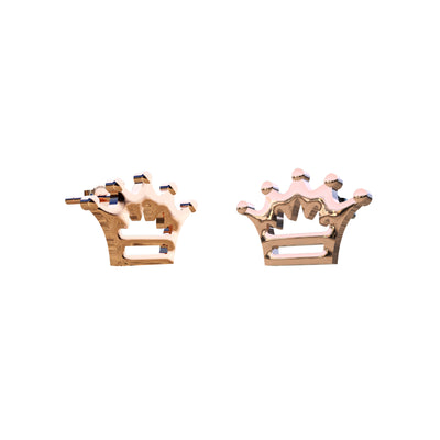 Ear Studs With Royal Crown