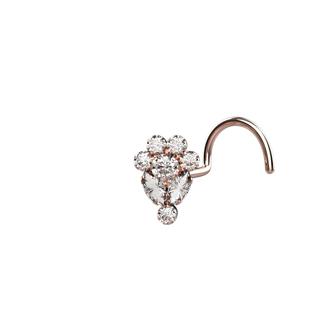 flower nose stud