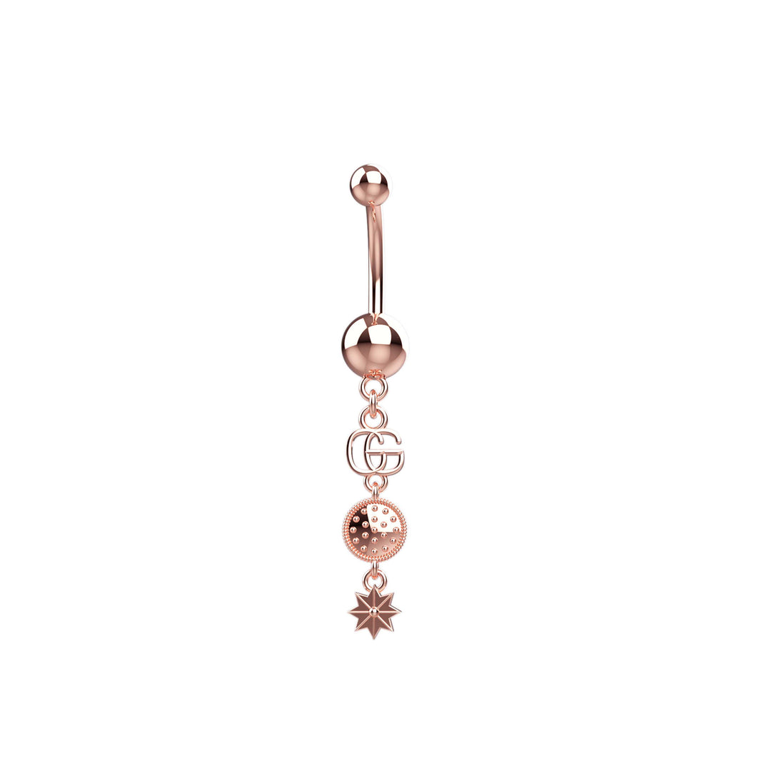 Gucci Styled Dangling Belly Bar