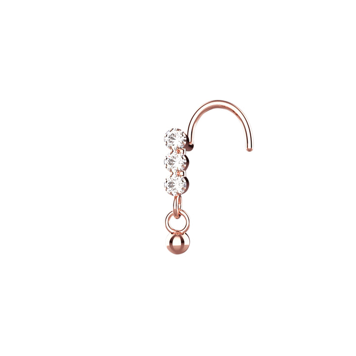 rose gold nose ring