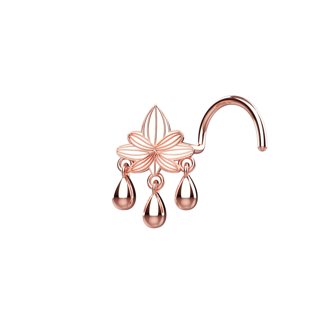 Dangling nose piercing jewelry – gold or silver