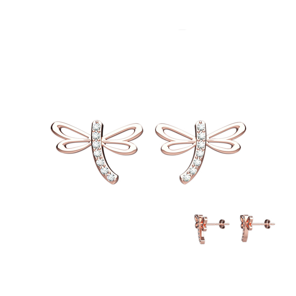 Delicate butterfly earrings – lightweight daily jewelry