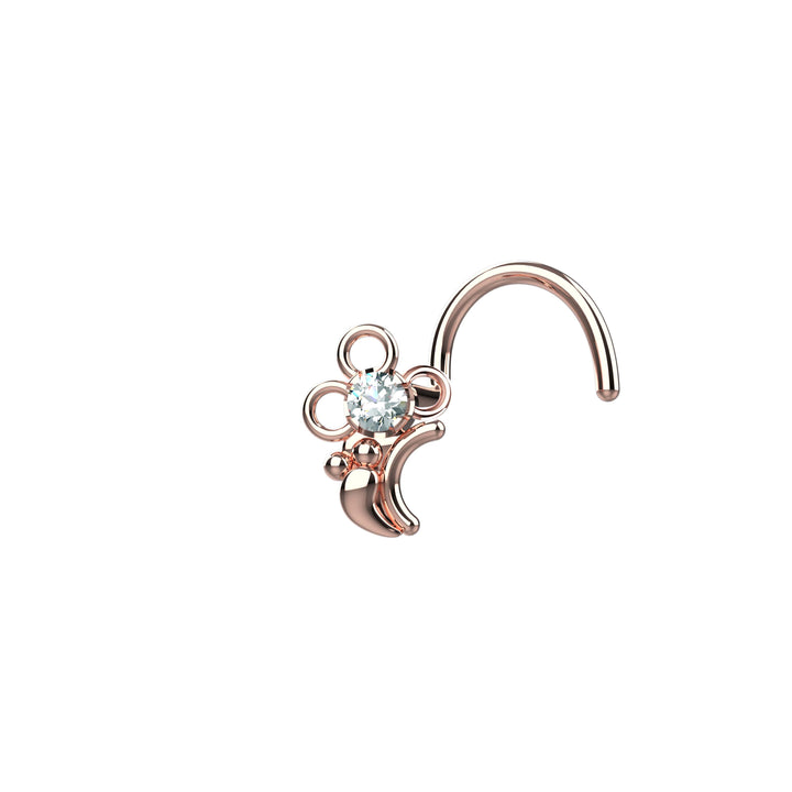 nose stud silver