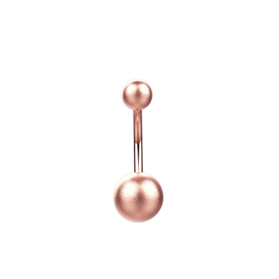 14k Gold Plated Embossed Belly Button Ring