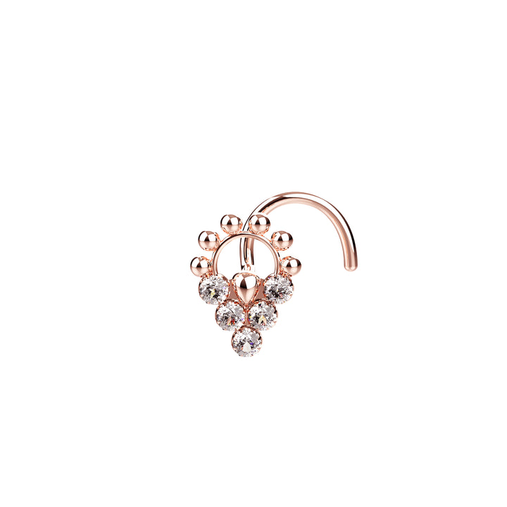 flower nose ring stud