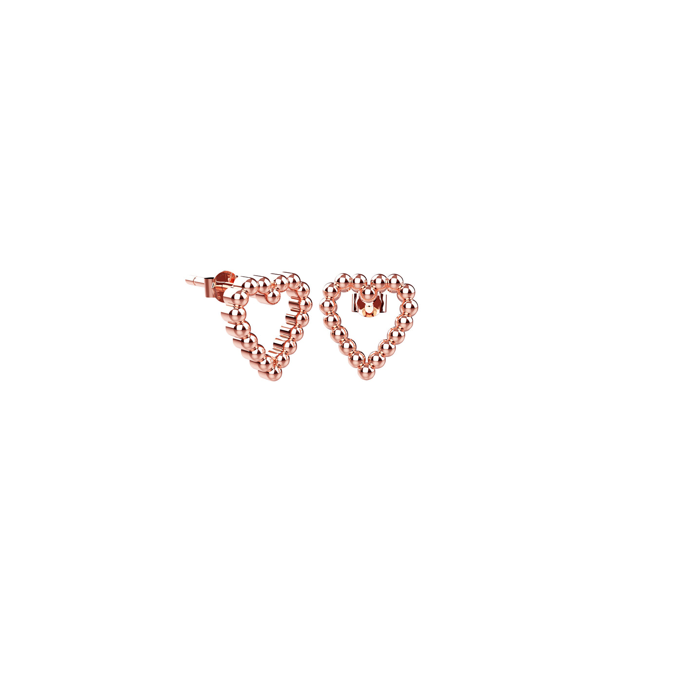 Heart Love Stud Earrings