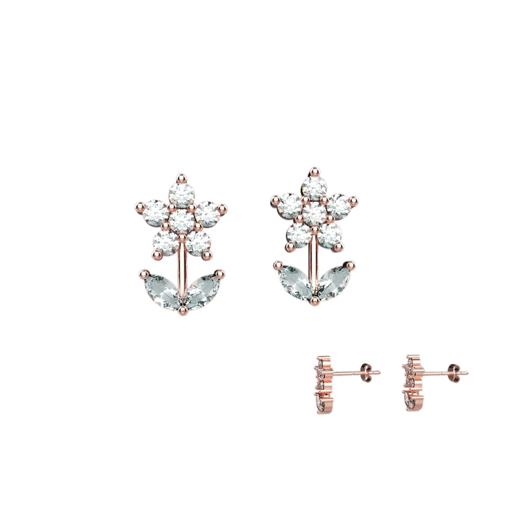 Handmade beaded earrings – lightweight silver drops