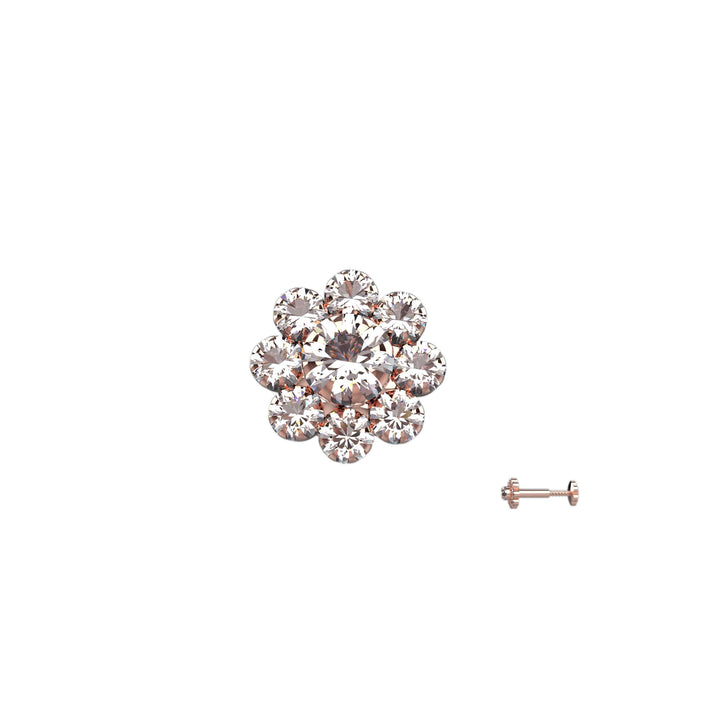 Gold diamond nose stud – dainty and luxurious