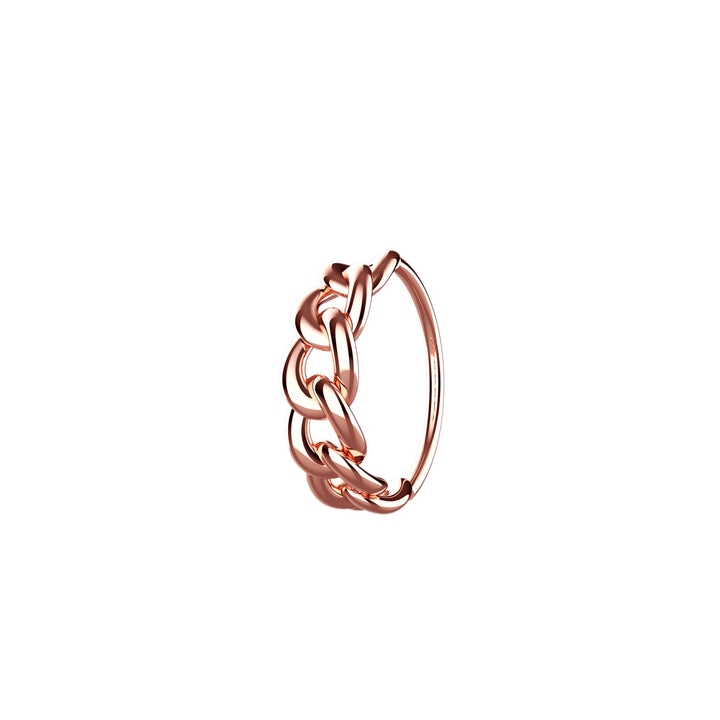 rose gold fake piercing nose ring