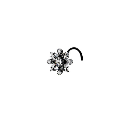 AAA qualtiy CZ Crystal Clear Star Nose Pin