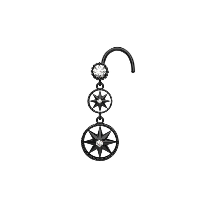 Multi Wheel Dangle Nose Pin