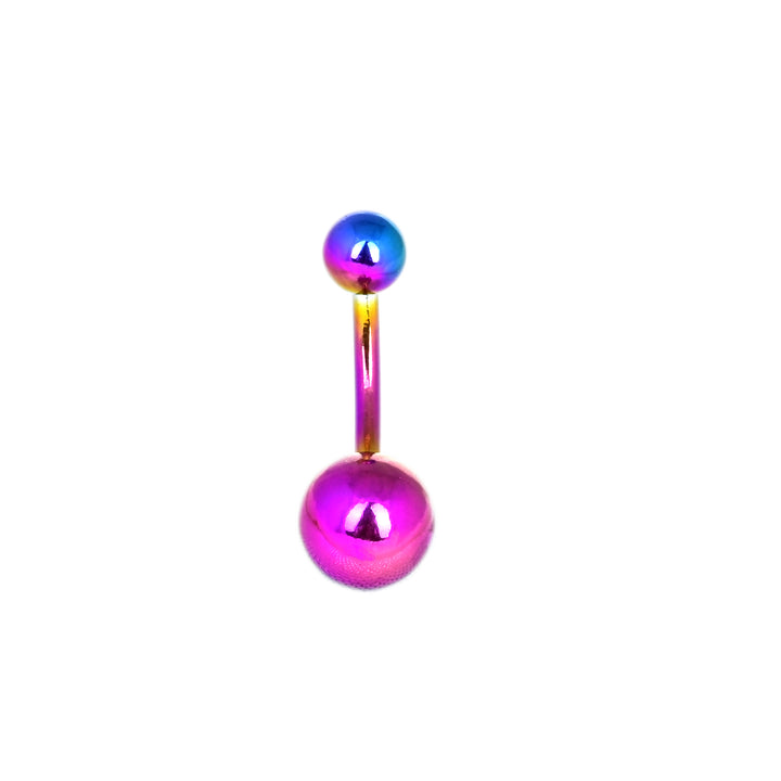 Multicolored belly button ring 