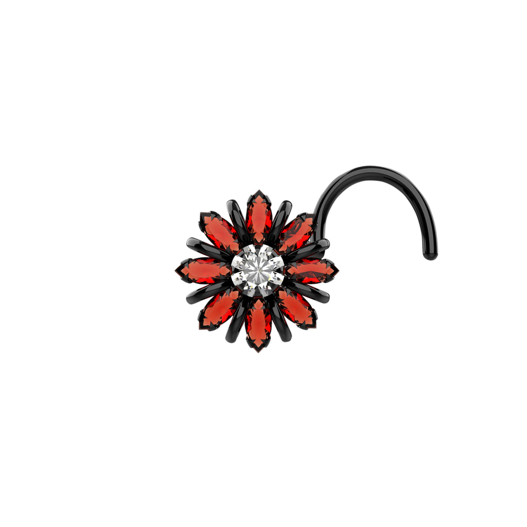 flower nose ring stud