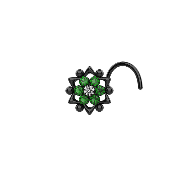 Dainty nose studs black