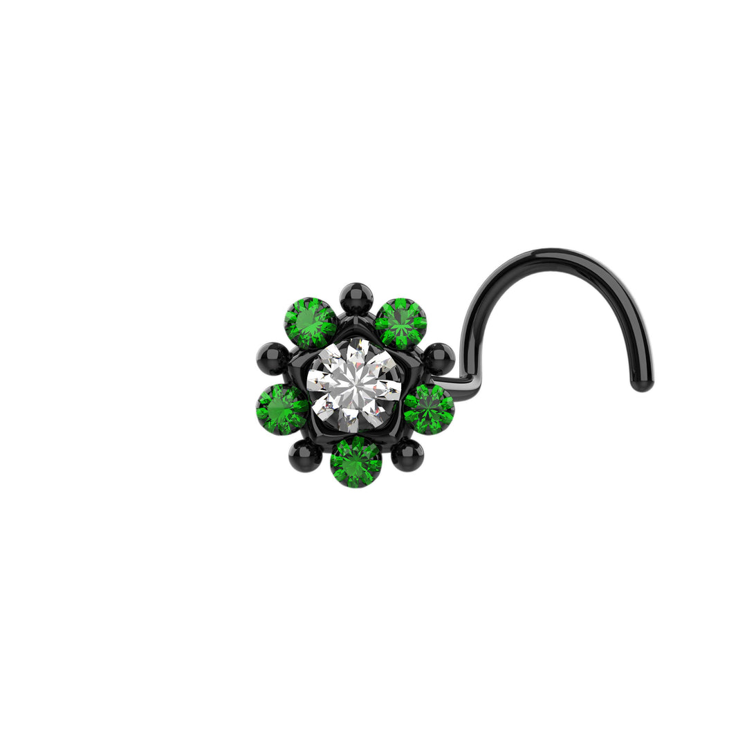 Trendy boho flower nose studs 