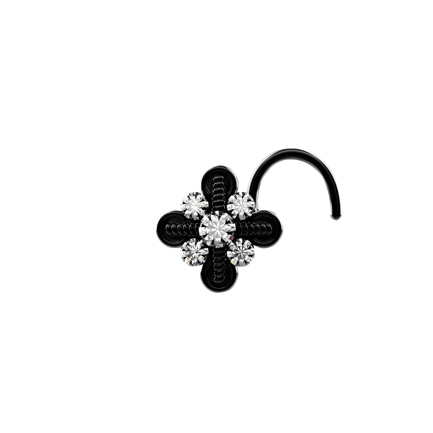 indian nose jewellery pierced pin