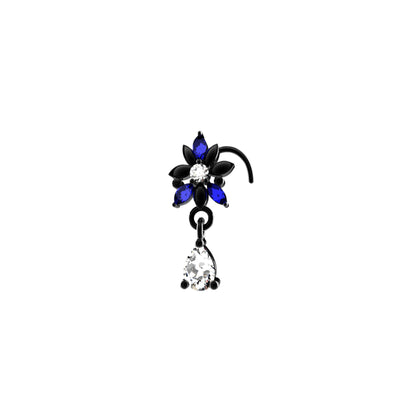 Anneau de nez pendant marguerite