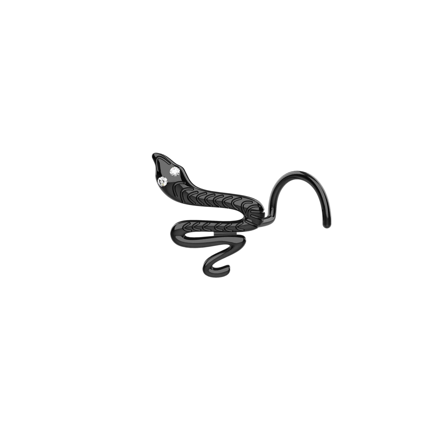 20g gold plated snake nose ring