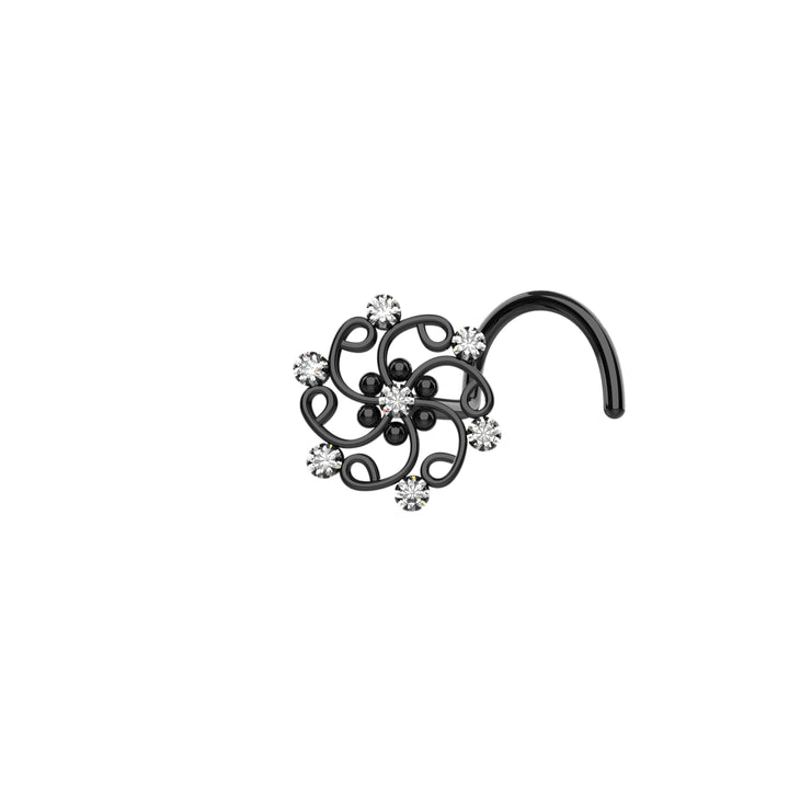 unique nose ring silver stud