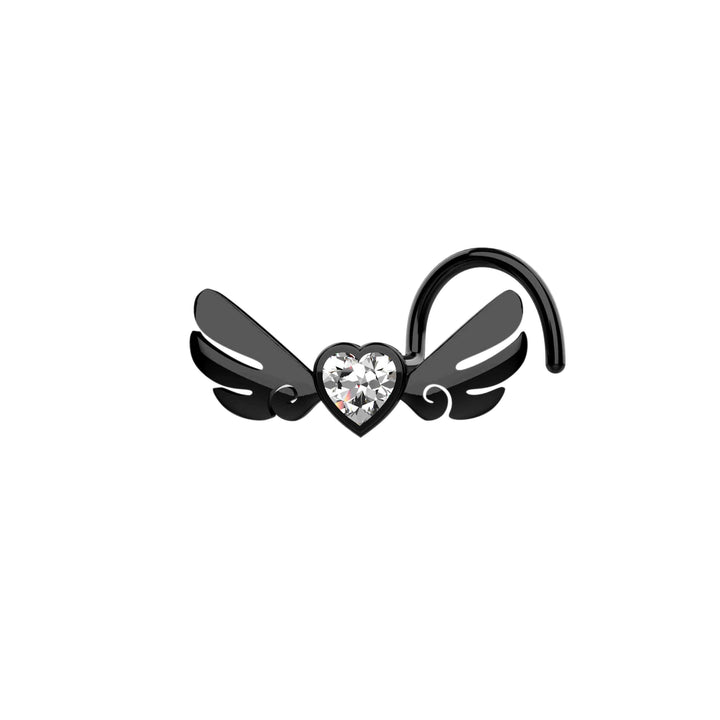 heart nose jewelry stud